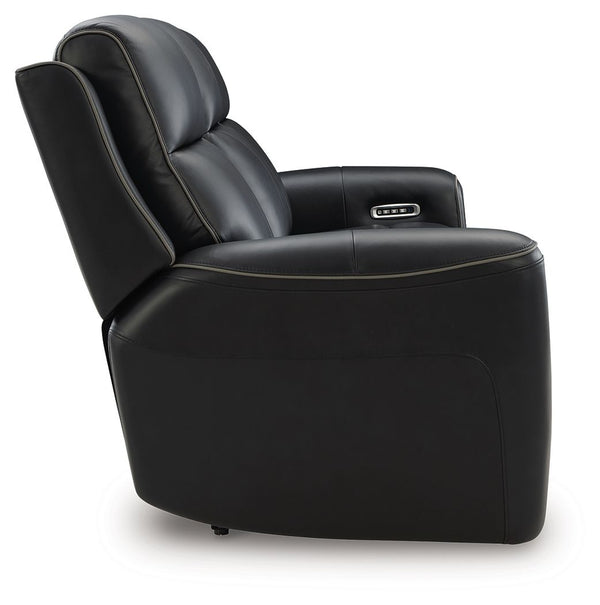 5Z-Comfort - Relaxation - Onyx - Power Recline Sofa With Adjustable Headrest