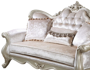 Monique - Loveseat - Pearl Silver