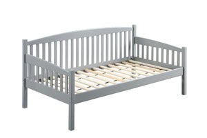  and side arms supported by slatted panels with square poster legs. 