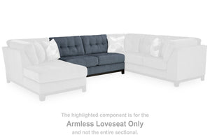 Maxon Place - Navy - Armless Loveseat