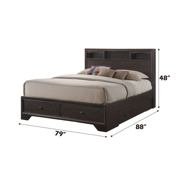 Madison II - Eastern King Bed - Espresso