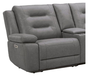 Caldwell - Power Left Arm Facing Recliner - Tahoe Charcoal