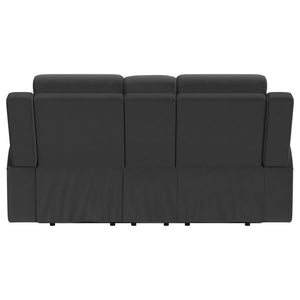 Brentwood - Upholstered Motion Reclining Loveseat - Dark Charcoal