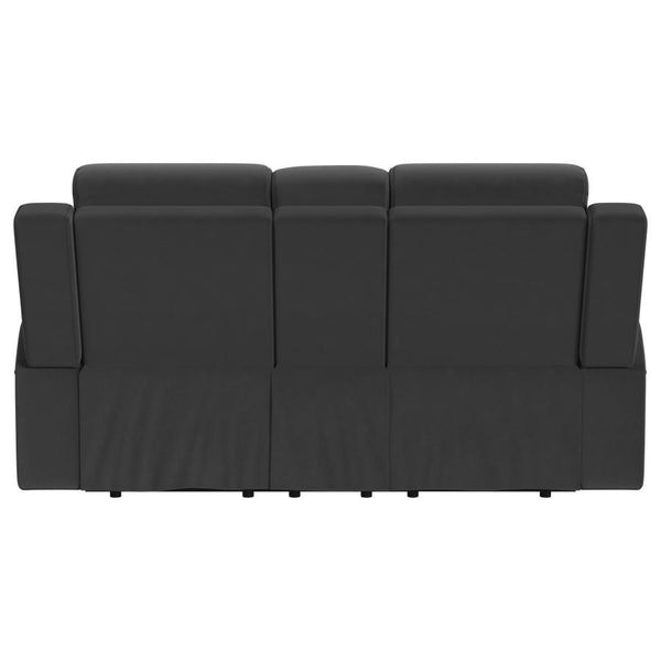 Brentwood - Upholstered Motion Reclining Loveseat - Dark Charcoal