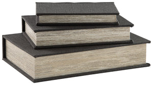 This set of three keepsake boxes makes storage so quietly understated. The black cover is complemented inside with a black velvet lining. The perfect place for your dearest keepsakes, this set adds a touch of casual elegance to your decor.<br><br><b>Addit