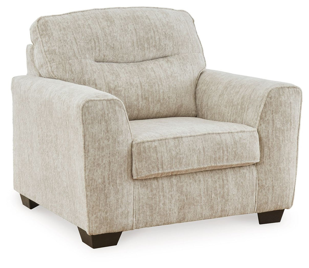 This generously scaled living room set speaks to those drawn to fresh, contemporary style with richly neutral appeal. Subtle and sophisticated, the plush upholstery and dark tri-block legs are a natural complement for so many color schemes. Curling up wit