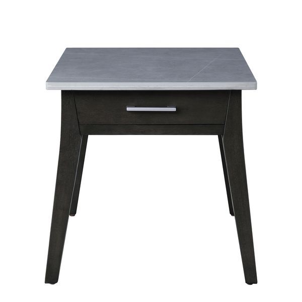 Zemocryss - End Table - Brown, Dark - 24-"