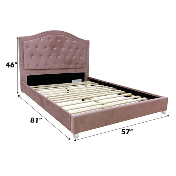 Reggie - Full Bed - Pink Fabric