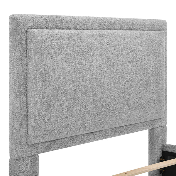 Reverie - Upholstered Queen Storage Bed - Pewter