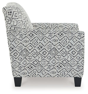 Hayesdale - Black / Cream - Accent Chair