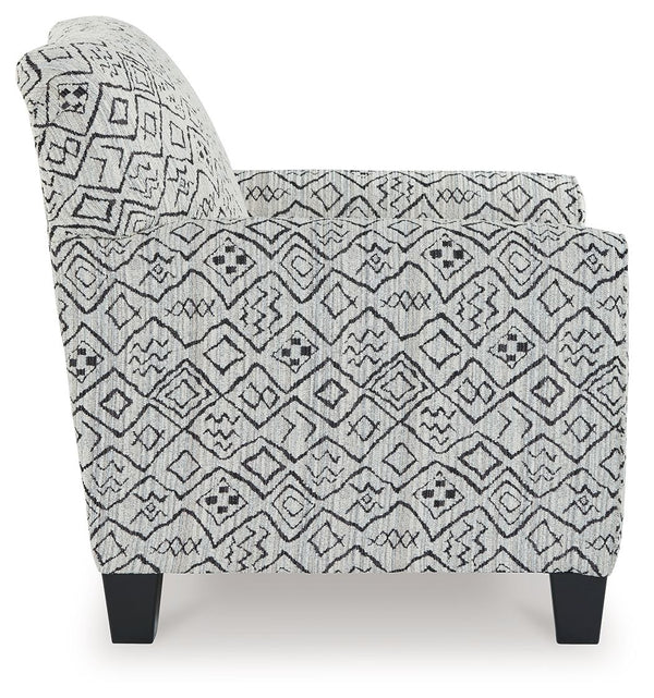 Hayesdale - Black / Cream - Accent Chair