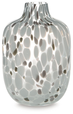 Be inspired by the artistry of blown glass. This beautifully crafted vase is a casual take on a classic silhouette, with versatile neutral hues that are right at home in settings from farmhouse to modern. Drop in the seasonâ€™s florals for on-trend appeal
