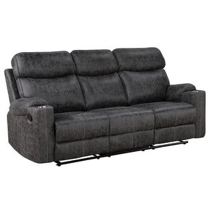  it ensures maximum comfort. The loveseat includes a console wit