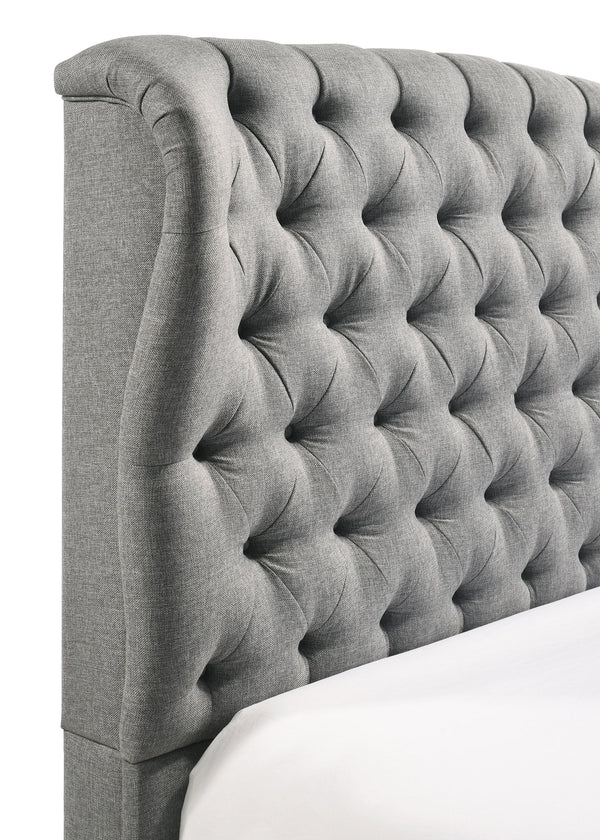 Linda - Queen Bed - Gray