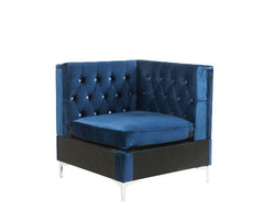 Nothing screams luxury like this Jaszira modular upholstery group. Each piece is enveloped in a luxurious velvet upholstery and showcasing button tufting, and a nail head trim accent for a tailored touch. Foam padding offers comfortable cushioning. Design