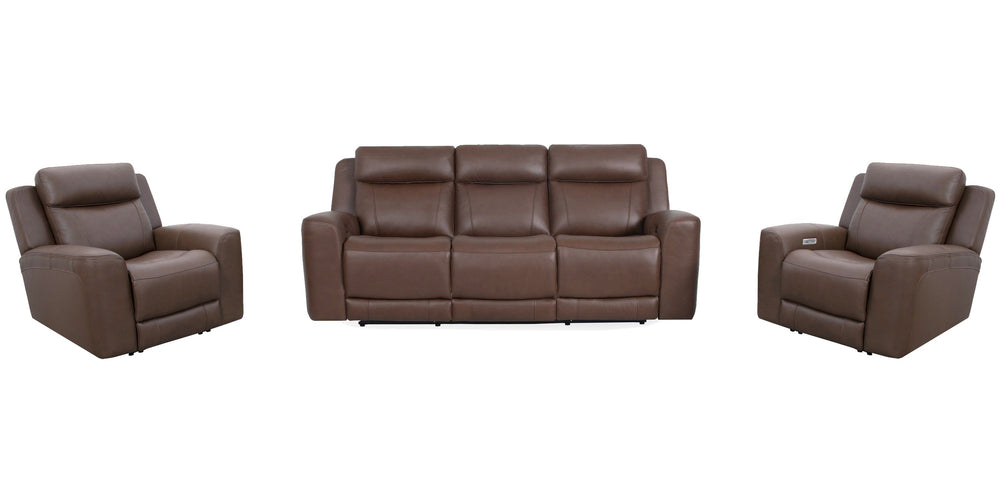 Introducing our comfortable and convenient Calgary sofa, designed with relaxation in mind. Calgary features power recline and headrest controls, allowing you to adjust your seating position easily. The over-padded headrests provide extra comfort, and the 