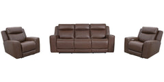 Introducing our comfortable and convenient Calgary sofa, designed with relaxation in mind. Calgary features power recline and headrest controls, allowing you to adjust your seating position easily. The over-padded headrests provide extra comfort, and the 