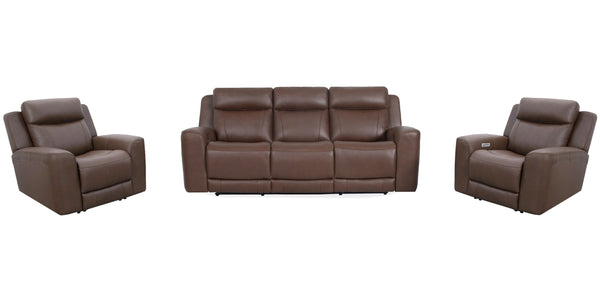 Introducing our comfortable and convenient Calgary sofa, designed with relaxation in mind. Calgary features power recline and headrest controls, allowing you to adjust your seating position easily. The over-padded headrests provide extra comfort, and the 