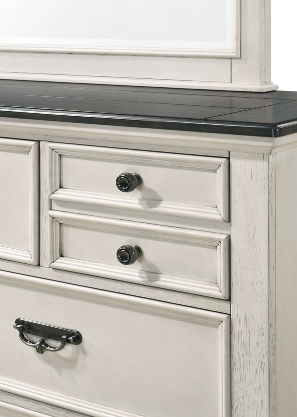  with its classic silhouettes and refined antique finish. The bed