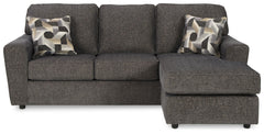 Revamp your sleekly styled living room sanctuary with this sofa chaise. Well-suited to contemporary spaces with a calming neutral upholstery in slate gray, it makes a subtle design statement in your space whether youâ€™re hosting guests or enjoying a nigh