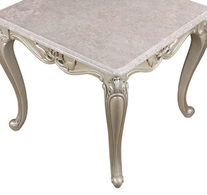 Monique - End Table - Pearl Silver