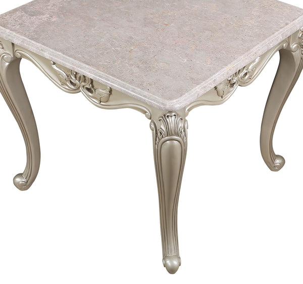 Monique - End Table - Pearl Silver