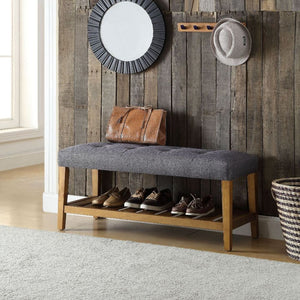 Charla - Bench - Gray & Oak