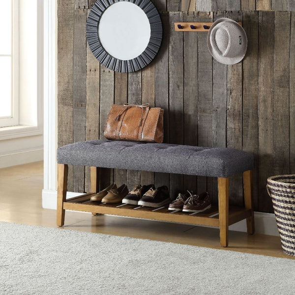 Charla - Bench - Gray & Oak