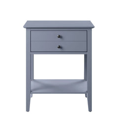 Transitional designed equipped with modern amenities, this Grardor side table will serve as a perfect place for your morning mug of coffee. Crafted from manufactured wood, this piece is available in gray or white finish. While one top drawer makes room fo