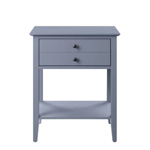 Transitional designed equipped with modern amenities, this Grardor side table will serve as a perfect place for your morning mug of coffee. Crafted from manufactured wood, this piece is available in gray or white finish. While one top drawer makes room fo