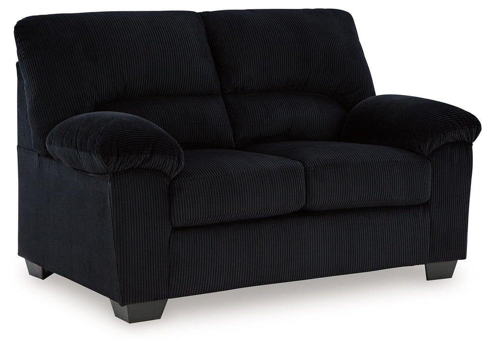 This loveseat is a cozy interpretation of casual contemporary style. Its super-soft corduroy makes curling up with a book or your favorite show that much more comfortable. You-'re sure to appreciate its sincere styling and homey approach to relaxation.<br