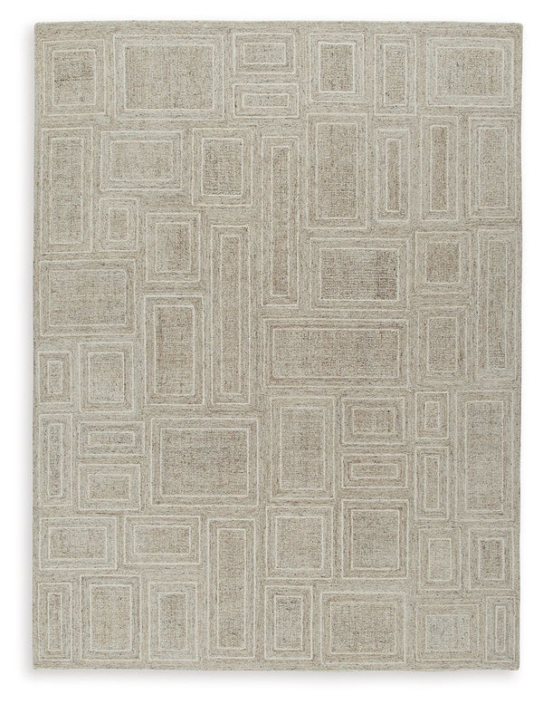 Pairing dynamic geometric shapes with subtle neutral colors, this area rug communicates a decidedly relaxed vibe. It works as well in a casual space as it does in a contemporary loft. Best of all, youâ€™ll love how the hand-tufted soft pile is an unparall