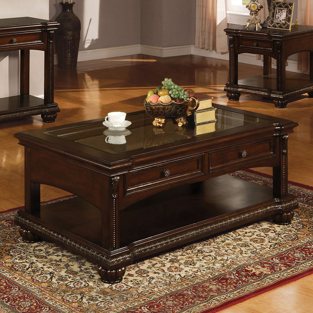 The Anondale traditional collection features elegant traditional style and detailing accents, reflected in decorative carving motifs. All carefully crafted with selected wood and veneers, this is perfect match for your living room environment.<br/><br/><b