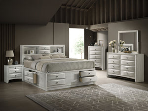 Emily - Queen Captains Bed - White