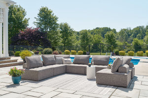 Bree Zee - Brown - 8-Piece Outdoor Sectional