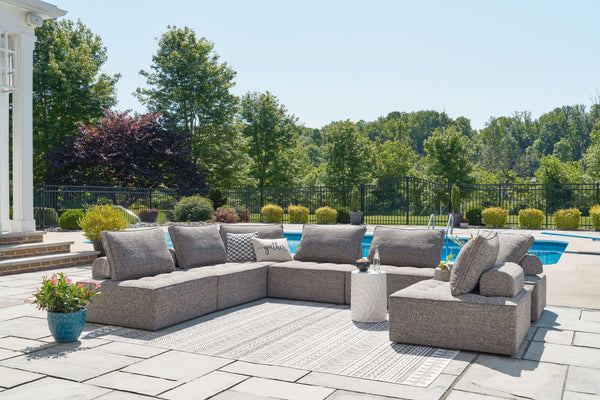 Bree Zee - Brown - 8-Piece Outdoor Sectional