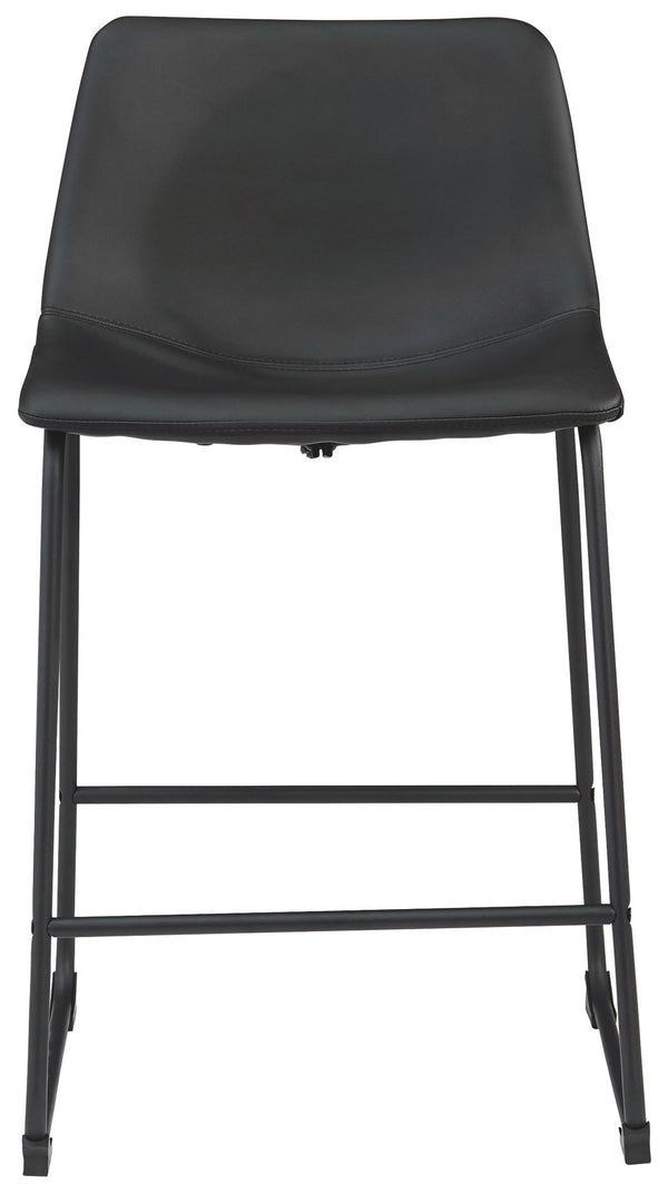 Centiar - Black - Upholstered Barstool (Set of 2)