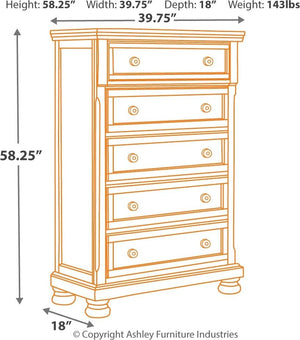 Porter - Rustic Brown - 6 Pc. - Dresser