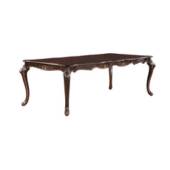 The Royal Classics Constantine Dining Table in cherry is a masterful blend of heirloom quality and timeless design, making it the perfect centerpiece for your dining room. Crafted from solid pine and premium fancy face birch veneers, this table is built t