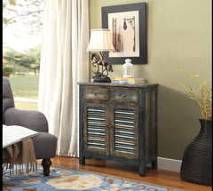 The Glancio console tables in antique oak & teal finish will be perfect addition to any vintage home Decor. Not only great in design, these occasional pieces also provides spacious storage function with drawers, cabinets or shelves. Pick from the three di