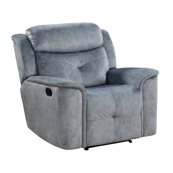 KD Back, Motion Reclining Function â€¢ Tight Back & Seat Cushion (1+1) â€¢ Features: Buttonless Tufted â€¢ CONSTRUCTION â€¢â€¢ SEAT: Pocket Coil, Inside Frame: Wood, Foam â€¢ BACKREST: Tight Cushion â€¢ ARMREST: Pillow Top â€¢ Metal Base with Reclining Mo