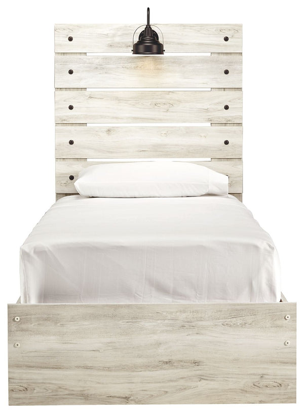 Cambeck - Whitewash - Twin Panel Bed