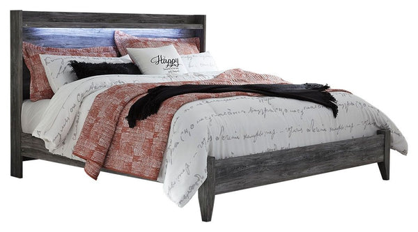 Baystorm - Gray - King Panel Bed