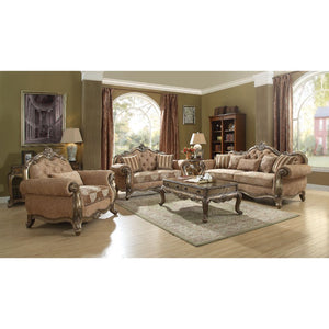 KD, Rectangular Leg Sofa Table w/2 Drw & Open Compartment: Bottom Shelf Wooden Top and Scrolled Apron Wooden Cabriole Leg: 24.7-"H (627mm) Drawer: Glide Center Metal (3-Ball Bearing, Full Ext.), Dovetail French Front & English Back, Felt-Lined Top Drawer,