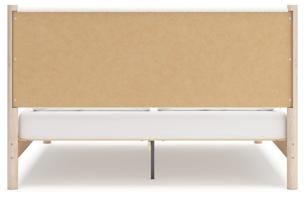 Cadmori - Two-tone - King Upholstered Panel Bed