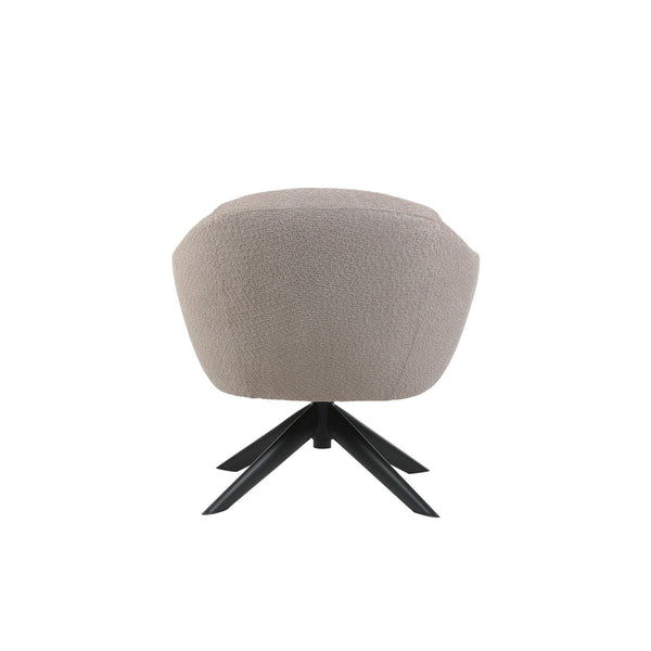 Fleming - Boucle Swivel Lounge Chair - Taupe