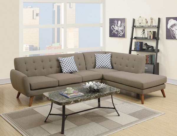 Element F6953 2-Piece Sectional Set W/ 2 Accent Pillows