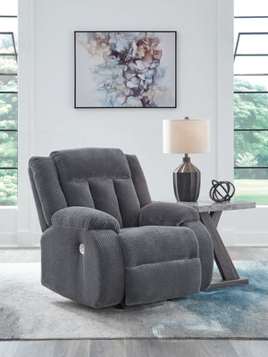  plus a richly relaxed sense of style. Its steel-hued velvet upholstery is ultra soft