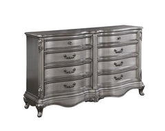 Create the feel of a European chateau in your bedroom with the Ausonia collection. Gathering inspiration from vintage Rococo design, featuring intricate carvings that embody the period. The wingback headboard is a classic design is accented with crystal-l