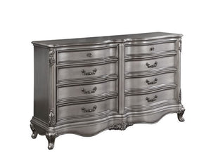 Create the feel of a European chateau in your bedroom with the Ausonia collection. Gathering inspiration from vintage Rococo design, featuring intricate carvings that embody the period. The wingback headboard is a classic design is accented with crystal-l